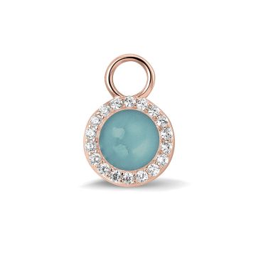 Gem Round Ear Pendants