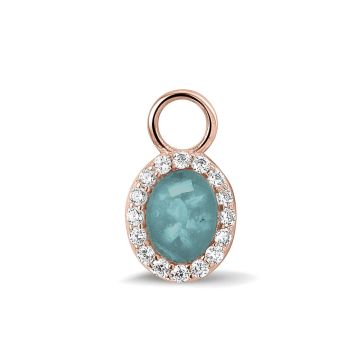 Gem Oval Ear Pendants