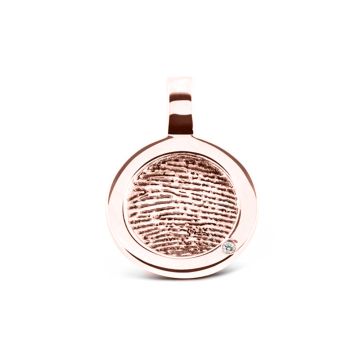 Round Fingerprint Pendant