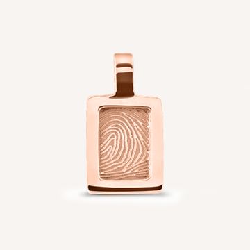 Rectangular Fingerprint Pendant