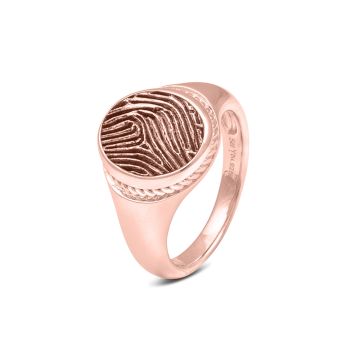 Twisted Oval Fingerprint Ring