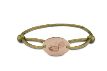 Satin Cord Oval Engraving Disk
