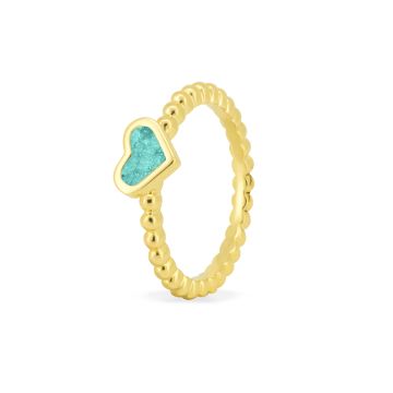 Bubble Band Heart Ring
