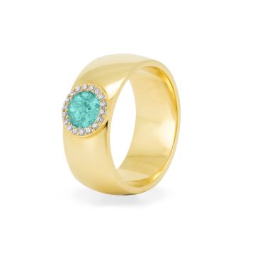 Wide polished ring